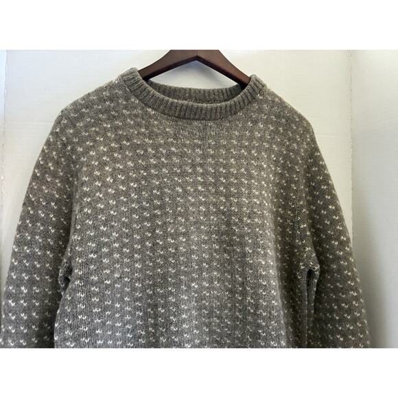 Woolrich Vintage Wool Crewneck Sweater – Men’s Large, Light Brown - Picture 3 of 10